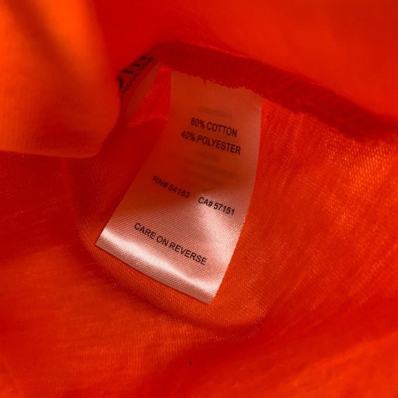 NFL Denver Broncos Shirt Orange Long Sleeve Pullover Top NWT - Picture 7 of 10